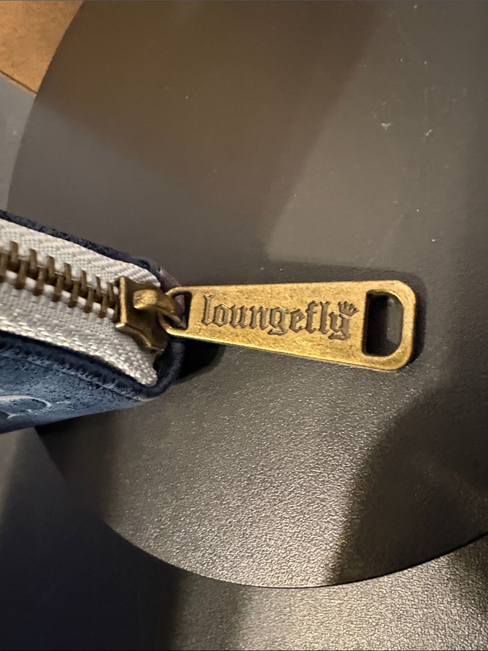 Loungefly Night Castle Zip Wallet - Navy, Gray, Yellow - Picture 3 of 5